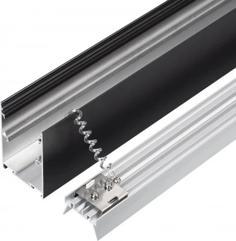 Профиль LINE-5075-HONEYCOMB-2000 BLACK (Arlight, Алюминий) 044874