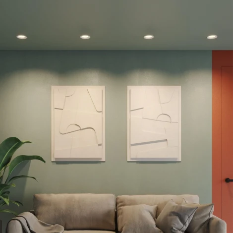 Встраиваемый светильник светодиодный Novotech Fluo 359842 белый с переключателем цв. температуры LED 10W 220-240V 2700К\3200К\4000К