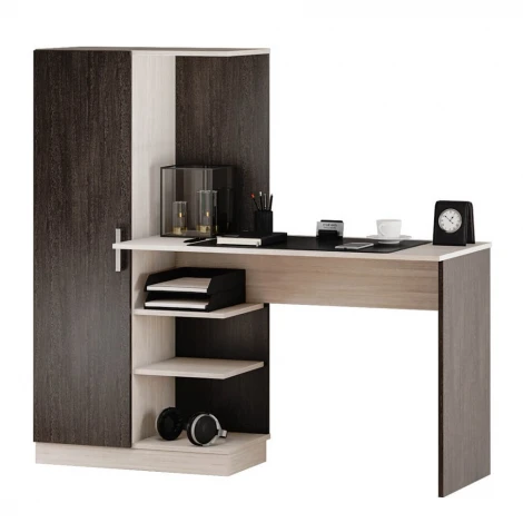 Стол компьютерный БТС Бейсик, венге/лоредо