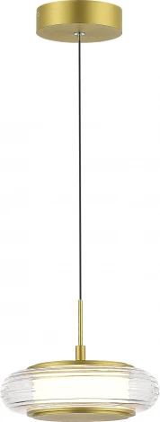 Подвесной сетильник ST Luce Frittela SL6239.203.01 золото/прозрачный LED 1*7W 3000K (220V, на проводе)