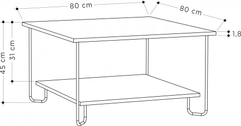 Стол журнальный MARBO COFFEE TABLE LEVE