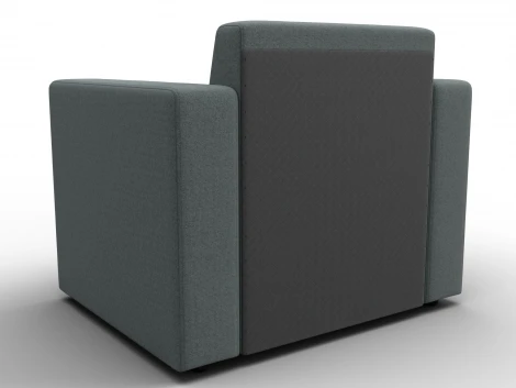 Кресло Лига-093 (ДСП,Брус,Фанера/Пластик/Рогожка/Серый) Лига Диванов 132462