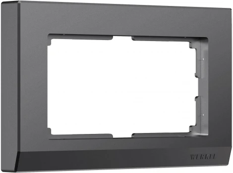 Рамка для двойной розетки (графит матовый) Werkel W0081864 (a063120)