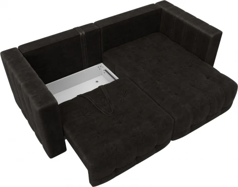 Диван угловой Лига-052 НПБ угол универсальный Лига Диванов (Велюр) арт.128812