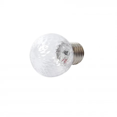 Лампа декоративная светодиодная, форма "Ананас", прозрачная, цвет синий Volpe Bicolor LED-D45-1W/BLUE/E27/CL/С PINEAPPLE