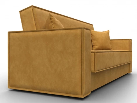 Диван-книжка Куба (ДСП,ЛДСП/Пластик/Велюр/Желтый) Лига Диванов 127444