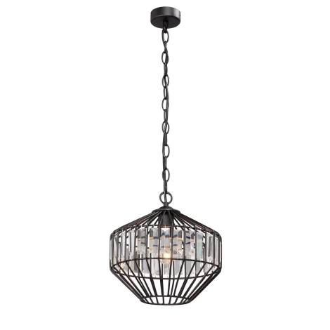 Подвесной светильник Vitaluce V4241-1/1S (220V, хрусталь, на цепи, круглые)