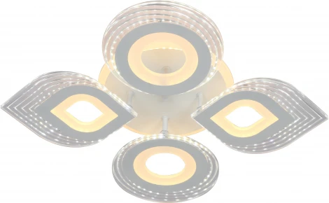 Люстра потолочная светодиодная Ivy 10254/4 LED*50W+18W White BL