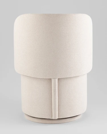 Пуф-трансформер Таунсвилл вращающийся с ящиком букле молочный Stool Group УТ000042268