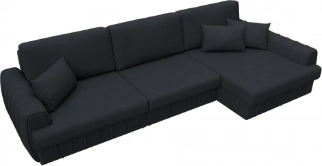 Диван угловой Лига-057 НПБ Лонг угол правый Лига Диванов (Замша) арт.129311