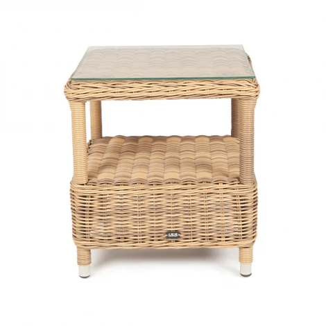 Столик кофейный из искусственного ротанга, цвет соломенный 4SIS Форио YH-S4676W-2