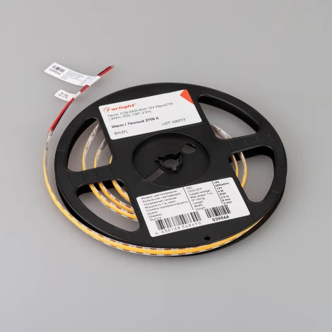 Светодиодная лента COB-X400-8mm 12V Warm2700 (9 W/m, IP20, CSP, 2.5m) (Arlight) 039046