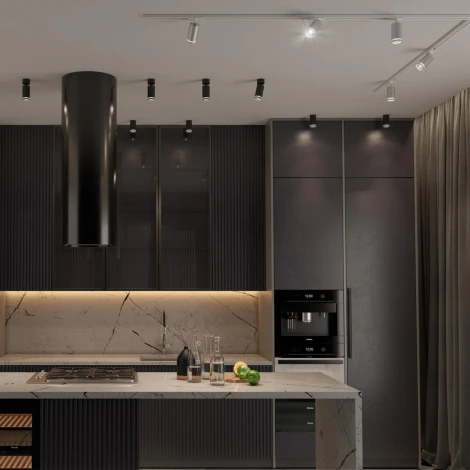 Светильник трековый для однофазного двухжильного (универсального) шинопровода Ular 370879 (220V, круглые)