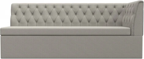 Диван кухонный Маркиз с углом справа (Бежевый/Рогожка) Лига Диванов арт.122440