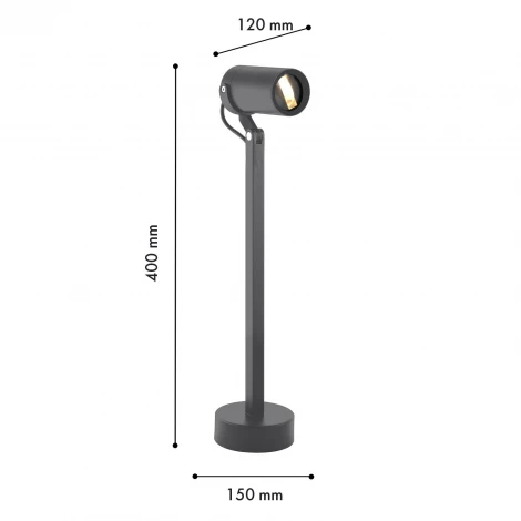Наземный уличный светильник Favourite Slit 4807-1T LEDx3W 3000K IP65