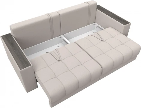 Диван прямой с декором Лига-049 НПБ Лига Диванов (Замша) арт.128412