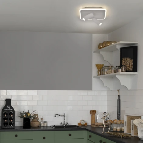 Настенно-потолочный светильник со спотами Escada 20024SMA/01LED WH LED 31W 4000K белый