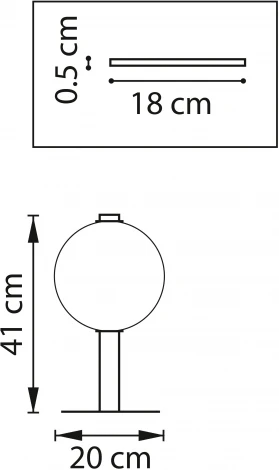 Настольная лампа Lightstar Colore 805916 (LED, 220V, выключатель, шар)