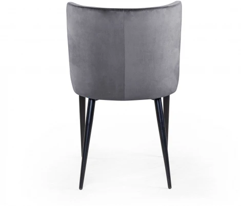 Стул JAZZ, бархат серый 27/черный конус Top Concept JAZZ 75890