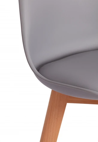 Стул барный TULIP BAR (mod. C1014H-1) (Пластик,Дерево /Серый)