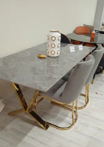Стол обеденный Дориан DT-2853.1, 180х90х75 см, серый мрамор IST-CASA