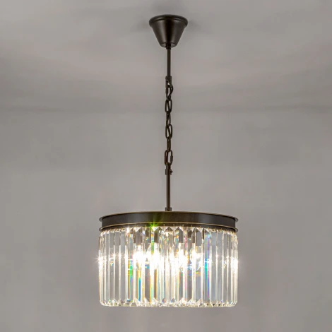 Подвесная люстра Citilux Мартин CL332081 (220V, хрусталь, на цепи, круглые)