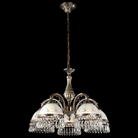 Подвесная люстра Eurosvet 22823 22823/5 античная бронза