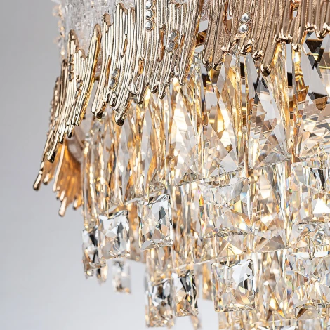 Подвесная люстра хрустальная Modelux MODELUX ML.9507.800 GD