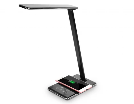 Офисная настольная лампа с беспроводным ЗУ Ambrella DE DE582 (LED, 220V, сенсорный выключатель)