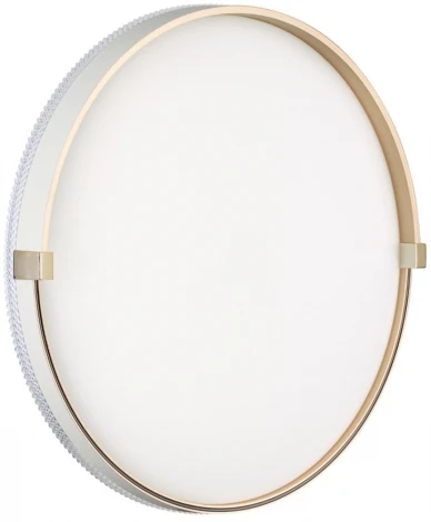 Настенно-потолочный светильник Sonex Olidi White 7646/DL PALE SN пластик/белый/золотой LED 48Вт 4000К D390 IP43 (220V, круглые)