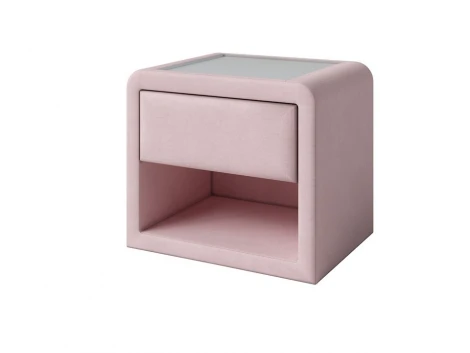 Тумба Cube (Ткань: Микровелюр Manhattan Розовый жемчуг) PROxSON 52x41 2049893