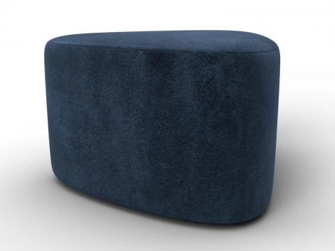 Пуф 004 (ДСП,Фанера/Пластик/Велюр/Синий) Лига Диванов 132364