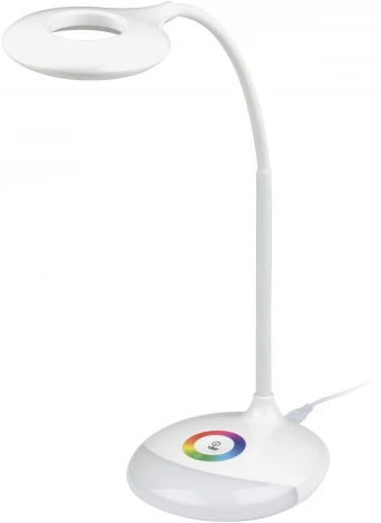 Офисная настольная лампа RGB Uniel TLD-535 White/LED/250Lm/5500K/Dimmer (220V, диммер, сенсорный выключатель)