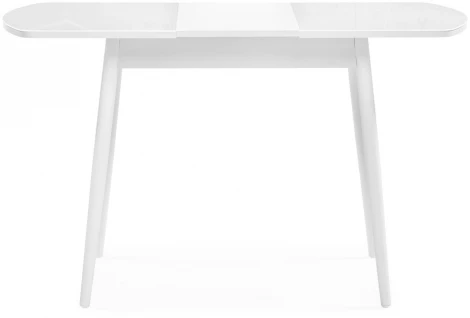 Стеклянный стол Woodville Калверт белый 551083