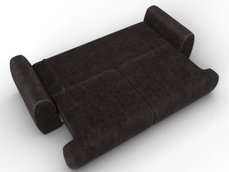 Диван прямой Лига-115 НПБ (ДСП,Фанера,Велюр/Коричневый) Лига Диванов 136929
