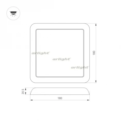 Встраиваемый точечный светильник Arlight 034470 (LED, 220V, IP44)
