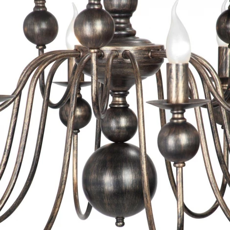 Подвесная большая люстра Vitaluce V1847-7/15 (220V, под старину)