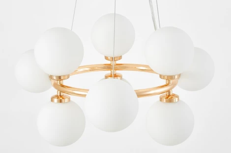 Подвесной светильник Lumina Deco Marsiada LDP 6033-9 FGD (220V, на тросе, шарики, молекулы)