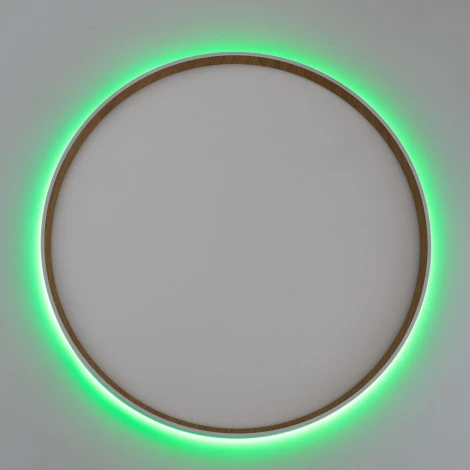 Настенно-потолочный светодиодный светильник IP40 Citilux Etalon CL750500R Белый+Бук с пультом и RGB подсветкой