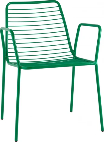 Стул с подлокотниками Дели металл зеленый Stool Group (арт.УТ000039265)