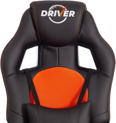 Кресло DRIVER (22) Tetchair (Черный,Оранжевый).