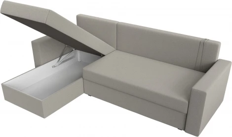 Диван угловой Траумберг Лайт левый угол (Бежевый/Рогожка) Лига Диванов арт.121137L