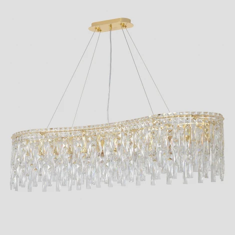 Подвесная люстра хрусталь Crystal Lux ABRIL SP12 L1200 GOLD