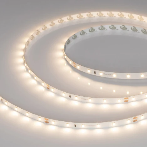 Светодиодная лента UL-A60-8mm 24V Warm3000 (7.2 W/m, IP20, 5m) (Arlight, 7 лет) 044055