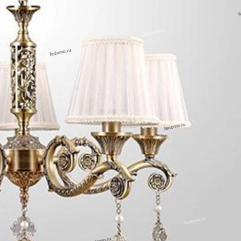 Подвесная люстра Eurosvet Marcella 60042/5 античная бронза