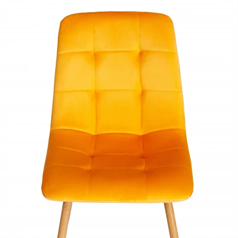 Стул CHILLY (mod. 7094-1) / 2 шт. в упаковке Tetchair (Вельвет,Металл/Желтый) арт.24445
