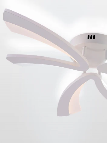 Потолочная люстра светодиодная с пультом ДУ 48W, белый, LED Natali Kovaltseva Vio LED LAMPS 81453 (регулировка яркости, 220V)