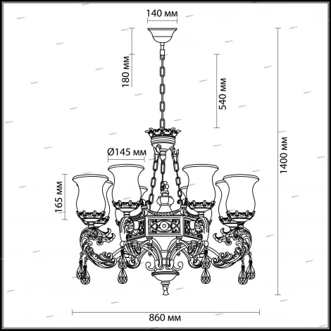 Подвесная люстра Odeon Light Varza 2430/9