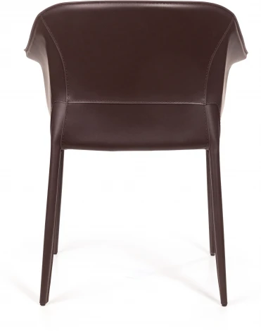 Стул с подлокотниками Top Concept GIO, кожа коричневый