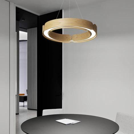 Подвесной кольцевой светильник Range 1 D70 Light Wood ImperiumLoft Range01 (195538-26) (LED, 220V, на тросе, кольцо)